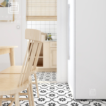 Tiles 300x300 Nordic kitchen bathroom floor tiles non-slip black and white wall tiles net red tiles 200