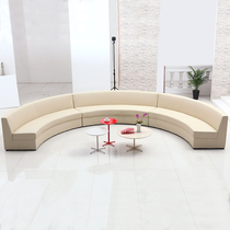 Company shopping mall clothing store business hall rest area hall reception negotiation curved office sofa coffee table combination