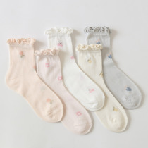 Moon socks autumn wide mouth socks sweat absorption breathable summer pregnant women cotton socks spring and autumn loose mouth maternal postpartum socks