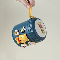 Cute leak-proof work with rice portable 304 stainless steel oat cup with lid Milk breakfast sealed soup cup lunch box