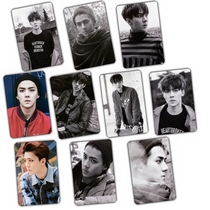 Wu Shixun regular second series EXODUS Crystal card stickers bus pass a set of 10 animation peripheral KT619