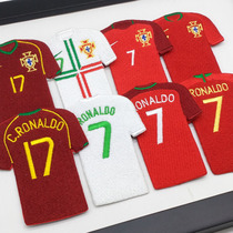 Ronaldo's peripheral gifts Portugal's new mini jersey souvenir European Cup Real Madrid Juve boyfriend gift