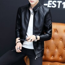 Mens Jacket 2022 Spring Autumn Season New Korean Version Sashimi Casual Leather Clothing Male Trend Handsome Gas Locomotive Plus Suede Jacket