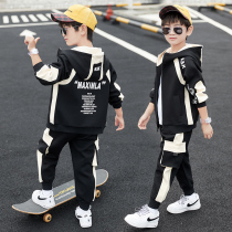 Boys spring clothing suit 2022 new ocean gas tide CUHK child handsome chic spring and autumn money Three sets of clothing child clothing