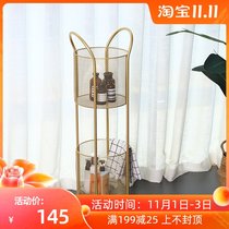 Nordic wheeled dirty clothes storage basket home storage household clothes storage basket bathroom cart dirty clothes basket