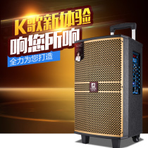 Manlong audio High-end outdoor audio High-power with wireless Bluetooth K song mobile trolley square dance speaker