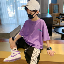 Boy Short Sleeve Suit Summer Dress 2022 New Great Boy Sports Shorts Slim Fit Chic Chic Children Dress