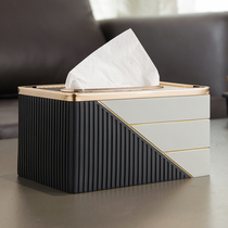 Nordic design tissue box light luxury high-end living room creative modern decorations Fashion Home paper box ornaments