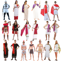 cosplay Halloween costume adult male ancient Roman warrior knight clothes Greek goddess couple cloak