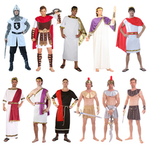 cosplay adult male Roman Spartan warrior gladiator clothing ancient Greek goddess robe cloak