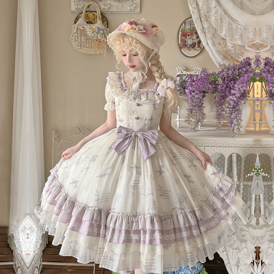 taobao agent Letter and poetry · Feng Ling language ｜ WP original sub -brand CLA Star Star Wind Bell Printing Short Sleeve Condition OP Autumn