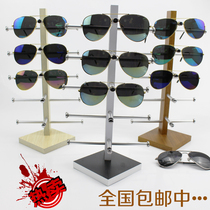 New 5 pay wooden glasses display stand sun glasses display props ink frame display rack glasses stand