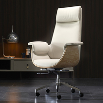 Big chair Boss chair Leather high back office leather chair Study computer chair Home comfortable sedentary lifting swivel chair