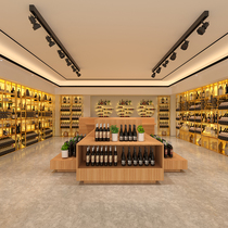 Customized wrought iron storage rack wine rack winery multi-level floor wine cabinet creative luminous porch red wine commercial