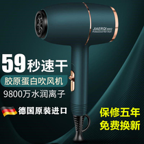 German electric hair dryer household high-power hot and cold wind silent negative ion hair care does not hurt hair blowing tube Net red model