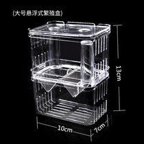 Guppies viviparous fish breeding box Fry incubator suspension isolation net mother fish delivery room fighting fish box cylinder acrylic