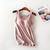 Modal with chest padded vest without steel ring sling bra cup one plus size yoga sports underlay underwear summer
