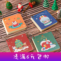 Cartoon Christmas Ring Home Ring Buckle Detachable English Word Student Notes Memo Note Note Note Gift