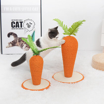 Sisal cat scratching board Cat scratching column Claw grinder Vertical no crumbs wear-resistant cat climbing frame funny cat toys supplies