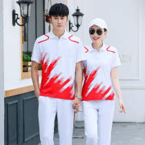 Summer Gateball Tug-of-war chorus Sports clothing Mens and womens fitness exercise Square dance workshop exercise Broadcast gymnastics clothes