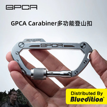 American gpca multifunctional portable outdoor edc tools portable mountaineering chain key ring camping self-defense artifact