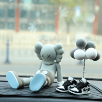 Net Red Tide KAWS Cowboy Paparazzi Car Pendulum Cartoon Creative Personality Car In-car Decorated With Violent Bears