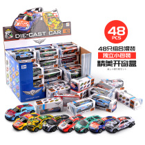 Childrens mini metal iron case 50 cars all kinds of return inertia car toy set Boy car