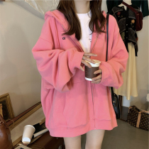 sandro moscoloni lazy gentle wind top loose Korean version of the jacket hooded sweater women thin autumn