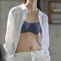Bundy does not fall off non-slip strapless bandeau underwear Modal incognito invisible gathered non-rimless anti-light bra