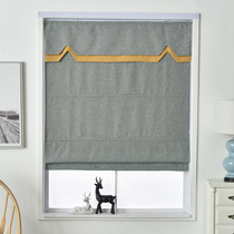 Modern cotton full covered curtains hand curtain cloth shutter curtain roma curtain new Chinese style flax