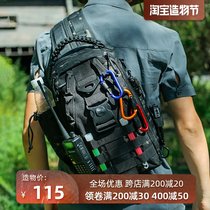 Outdoor single and double shoulder two-way backpack mountaineering tourism fishing fishing gear multi-functional tactical leisure crossbody Luya bag