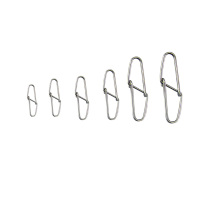 Stainless steel double buckle pin diamond pin connector connection ring eight-character ring sub-connector Fishing gear fishing products