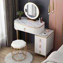 Small apartment rock board dressing table bedroom modern simple light luxury ins Wind multi-function storage cabinet integrated makeup table