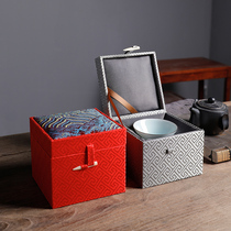 (Special) Chinese style built a single cup brocade box Master Cup universal box teacup teapot box wholesale