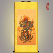 Do not move the Ming King Buddha portrait does not move the Bodhisattva portrait hanging painting Buddha Hall decorative painting scroll painting silk painting