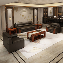Office sofas Business talks Reception room Guest Hotel Receptionist VIP Casual Area Modern Furnishings Genuine Leather Composition