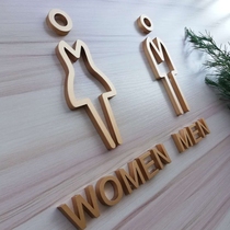 Three-dimensional mens and womens bathroom logo creative toilet sign toilet door WC sign