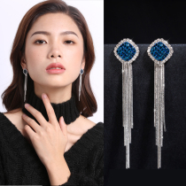 Earclip Without Earrings Woman Earrings 2021 New Tide 2022 Long Flow Su Temperament Ear Nail Superior Ear Accessories Woman