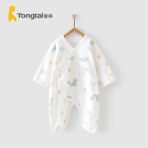 Tong Tai Newborn Baby Boy Clothes Spring Clothing Pure Cotton 0-6 Lunar Summer Clothing One-piece Clothes All Season Butterfly Khaed Climbing Clothes
