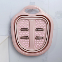 Household foldable foot washing foot bucket basin portable deep foot basin raised over calf plastic massage foot bath bucket