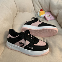 Back Liows joint cherry blossom day department Little white shoes Female Original Port Wind Girls 100 lap thick underfloor shoes Ins Chaozy