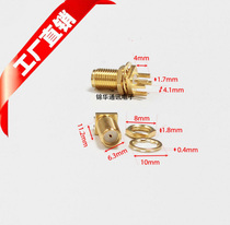 SMA-KE partial angle female head lengthened outer screw inner seat welding PCB plate 11 tooth sma antenna base 11mm