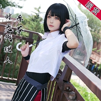 Time agent cos clothes Qiao Ling cos anime peripheral clothes Wig shoes long skirt suit large size spot