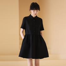 Miss Hartooth 23 Spring Summer new sweet college tie Lean Polo collar Covered Meat Casual Short one-piece dress