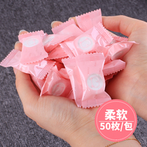 Compression wash towel cotton soft disposable towel female travel portable thick cleansing towel candy granule small square towel