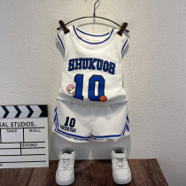 South Korean boys summer clothing sports vest suit 2022 new baby Summer Ocean Balloon Suit Little Child Summer Tide