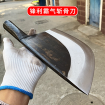 Bearing steel bone chopper hand-forged chopping knife heavy bone chopping knife butcher selling meat knife commercial special tool