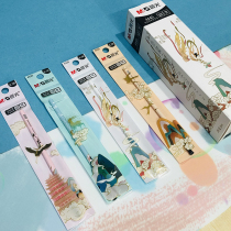 Chenguang dream back to Dunhuang series neutral replacement core 0 5 full needle tube cartoon retro style 0 38 water pen replacement 4453