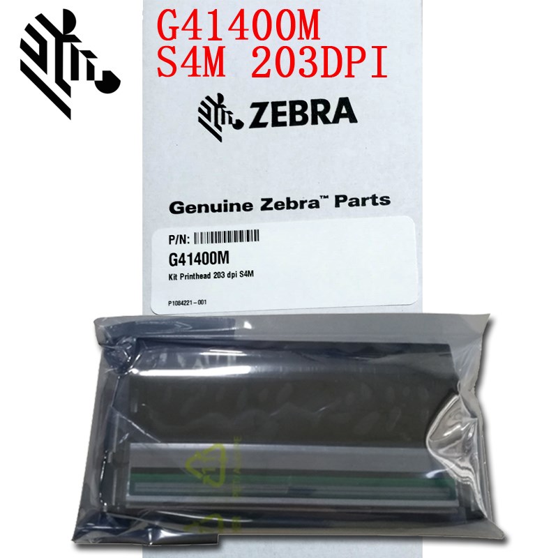 The new Zebra Zebra S4M 203dpi barcode label printhead G41400M is suitable
