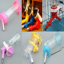 Hanging pet dog cat drinking fountain stainless steel bead hanging ball water bottle feeder kettle head
